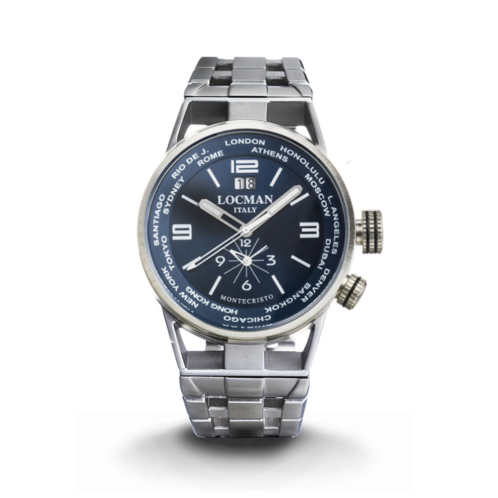 LOCMAN - OROLOGIO DUAL TIME MONTECRISTO TITANIO