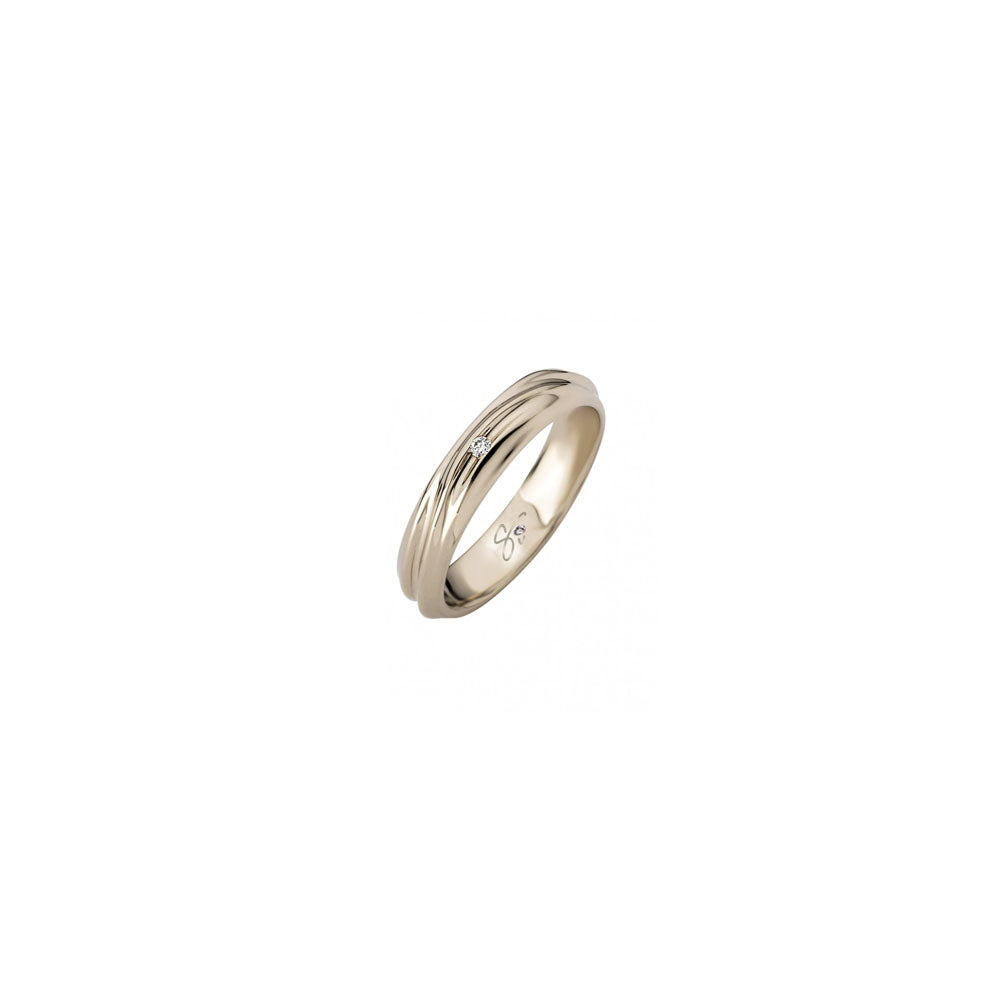 POLELLO - FEDE IN ORO 18KT LAVORATA CON DIAMANTE
