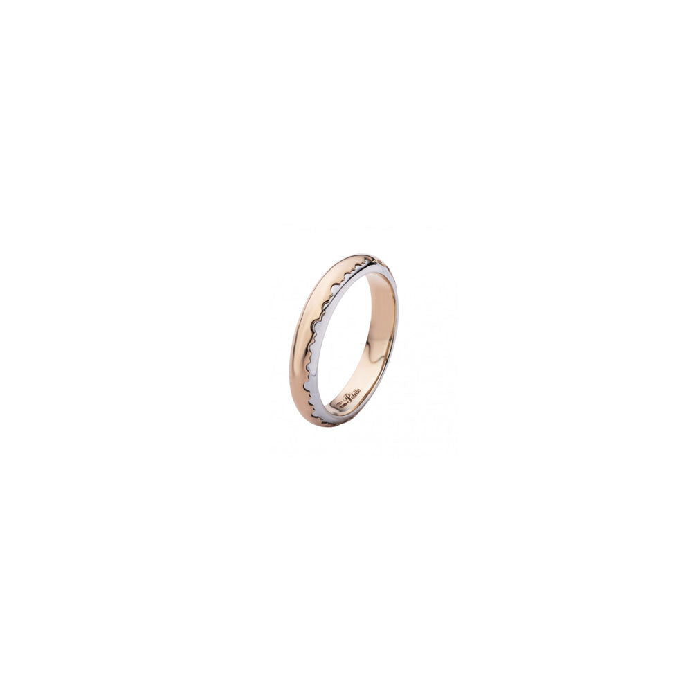 POLELLO - FEDE BICOLOR IN ORO BIANCO E ORO ROSA 18KT