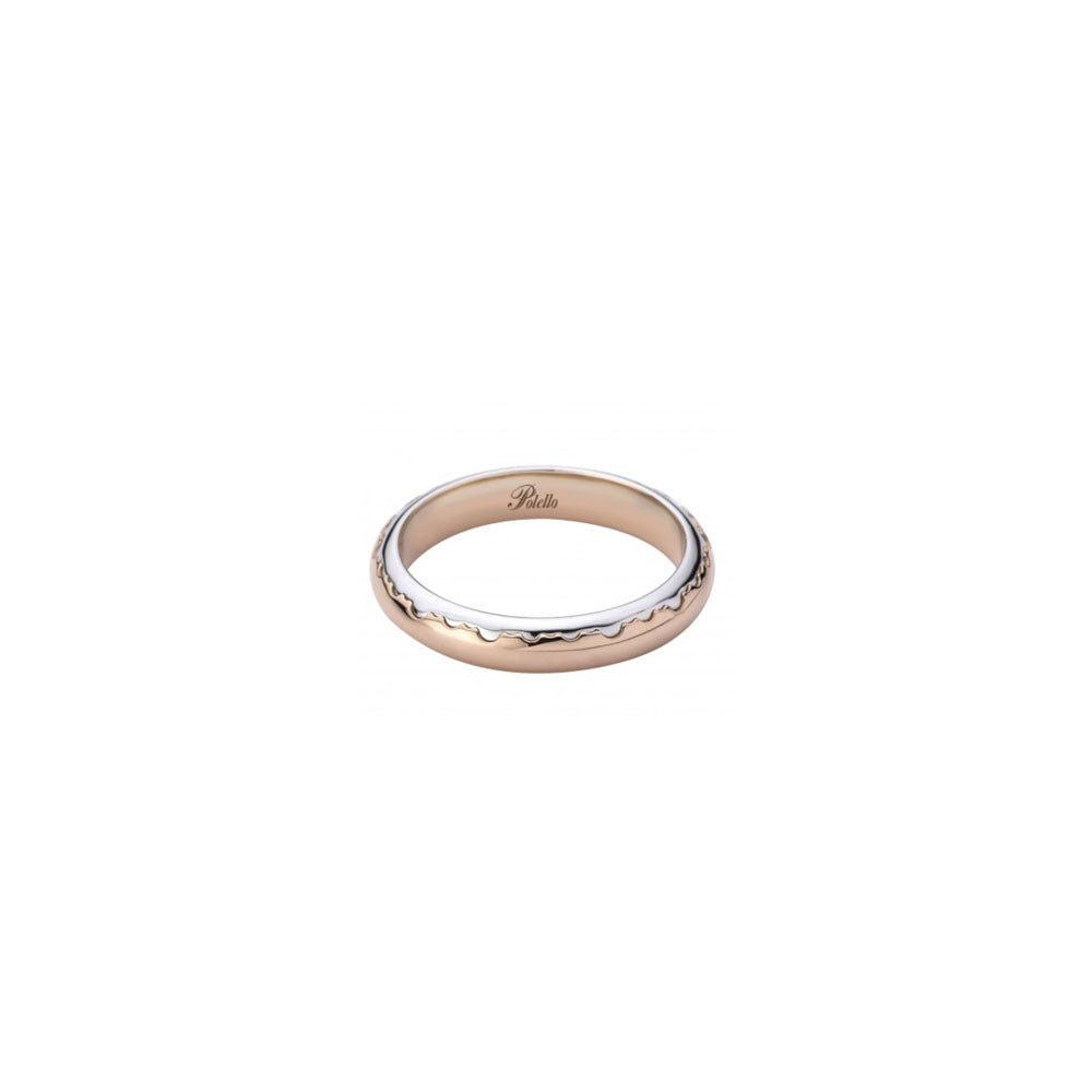 POLELLO - FEDE BICOLOR IN ORO BIANCO E ORO ROSA 18KT