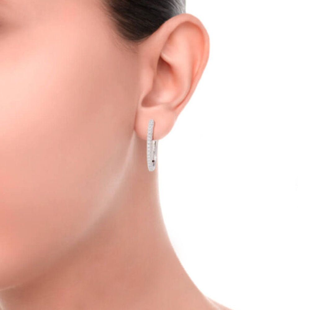 Recarlo - Orecchini A Cerchio Face Cube