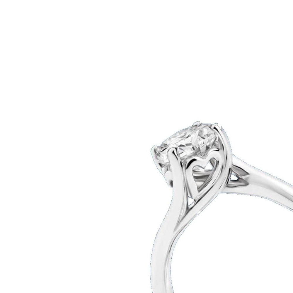 RECARLO - ANELLO SOLITARIO VALENTIN IN ORO BIANCO CON DIAMANTE