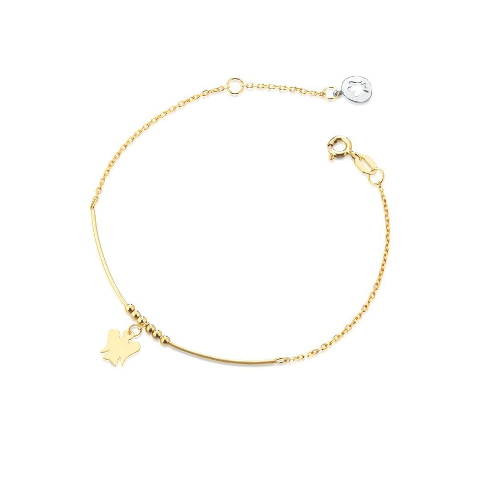 Roberto Giannotti - Bracciale Con Angelo Charm In Oro Giallo