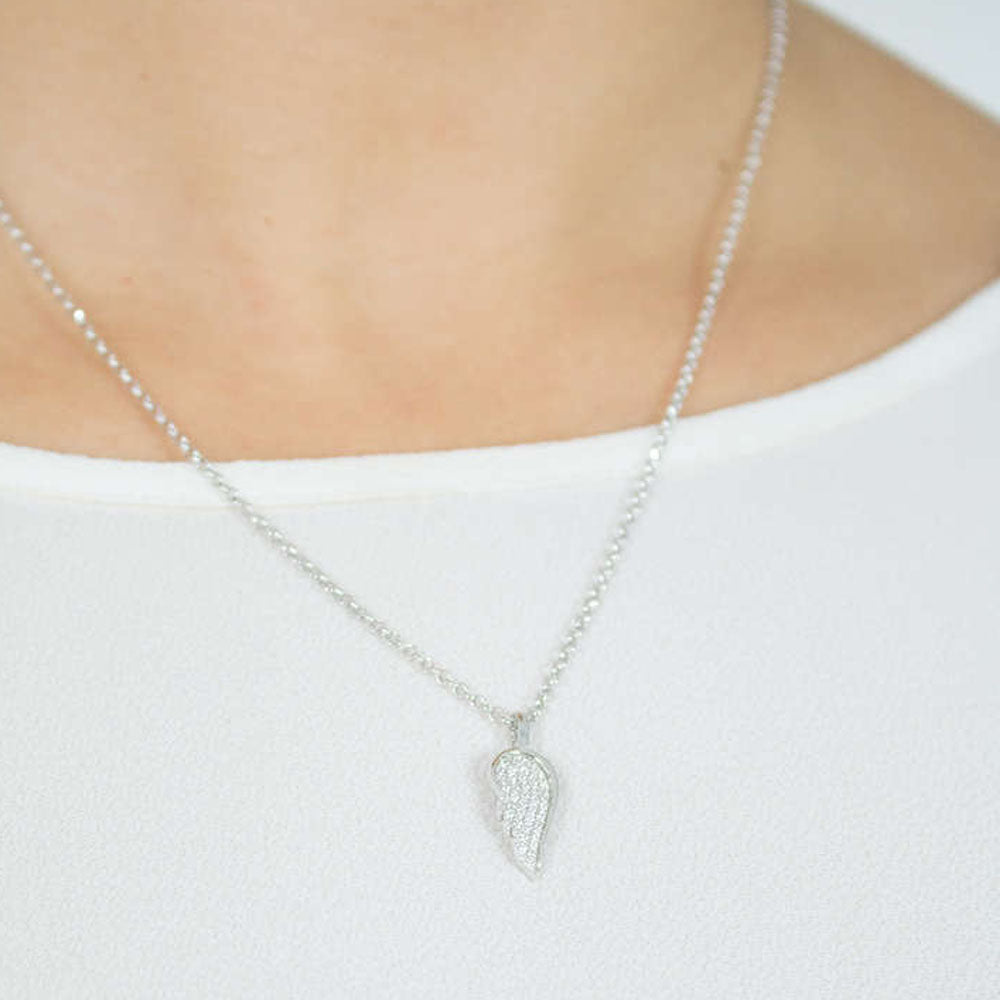 Roberto Giannotti - Collana Ala In Argento E Zirconi