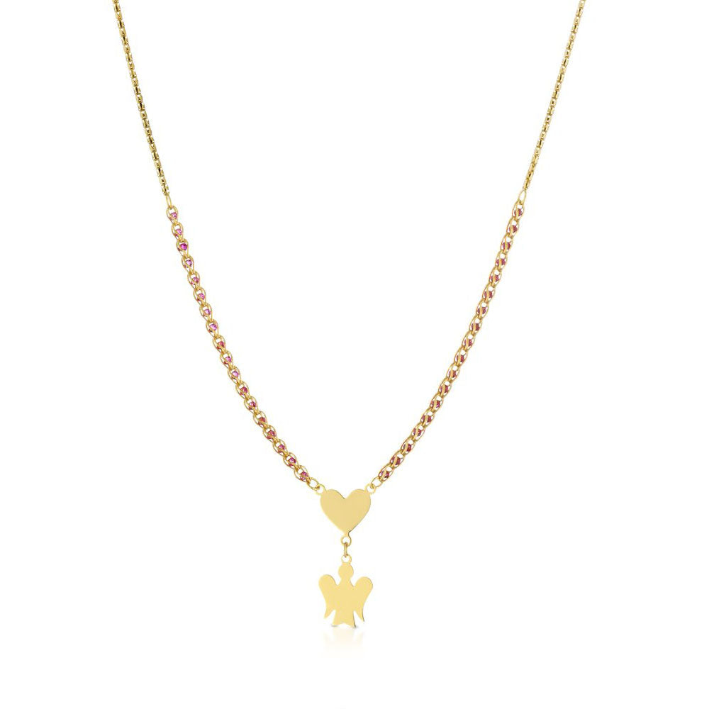 Roberto Giannotti - Collana Con Catena, Angelo E Cuore