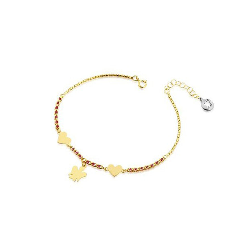 Roberto Giannotti - Bracciale Catena Con Angelo E Cuori