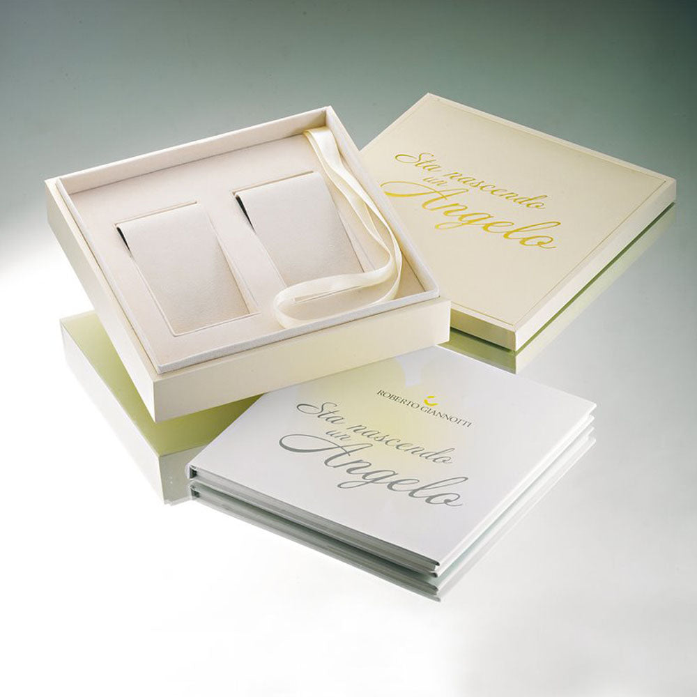 Roberto Giannotti - Collana Con Pendente Angelo In Oro Bianco Con Diamante