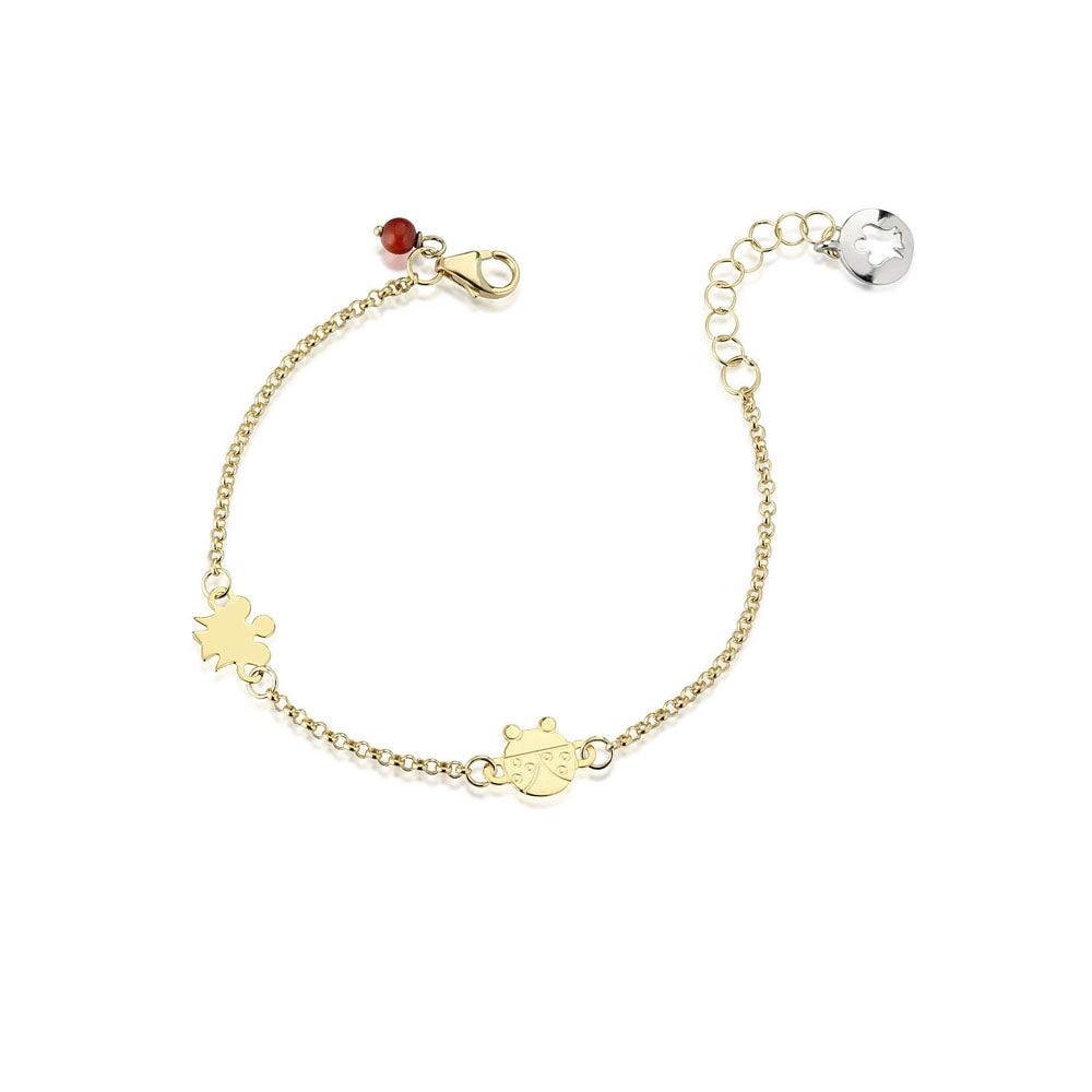Roberto Giannotti - Bracciale Bimbo / Bimba Con Angelo E Coccinella