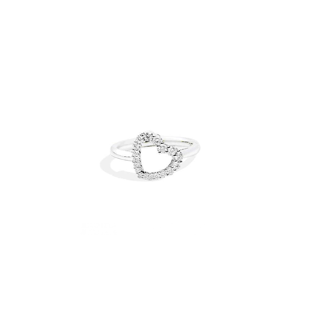 RECARLO - ANELLO CUORE CON DIAMANTI