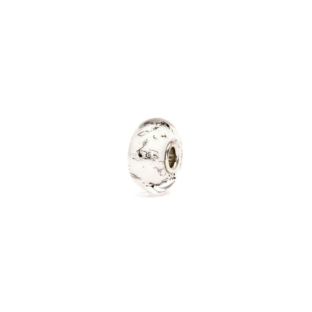 Trollbeads - Bead Acciaio Bianco