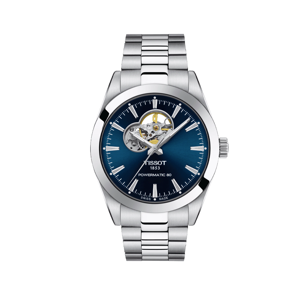 Tissot- Orologio Gentleman Powermatic 80 Open Heart