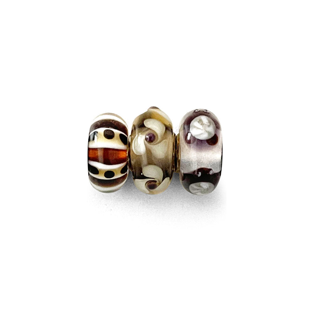 SET 3 UNIQUE BROWN