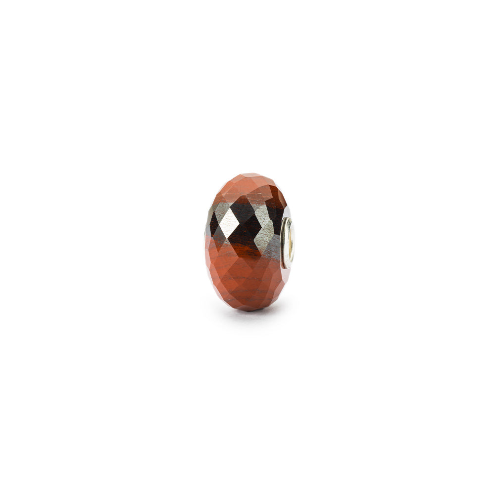 Trollbeads - Bead Calcedonio Rosso Con Ematite