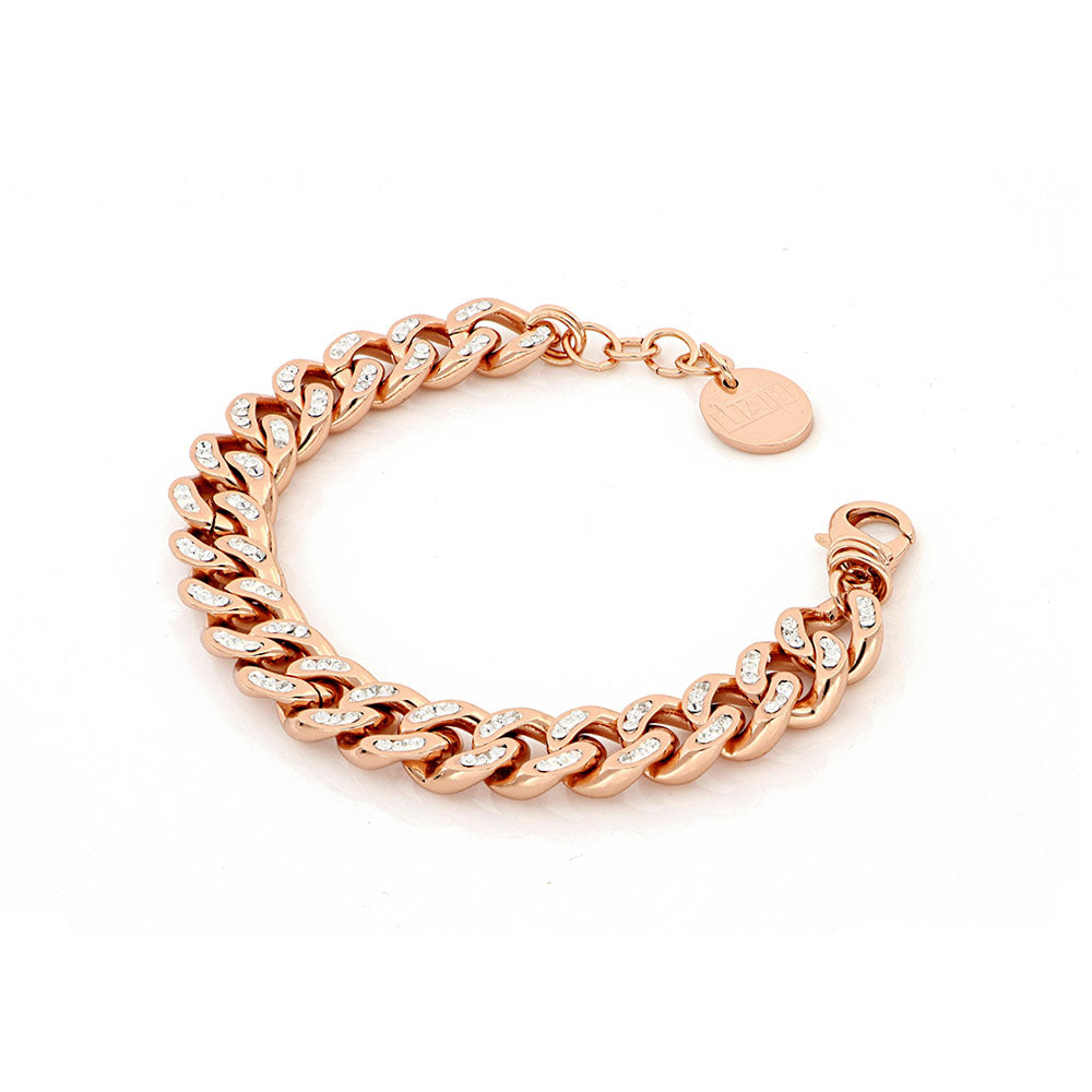 UNOAERRE - BRACCIALE IN BRONZO DORATO ROSA