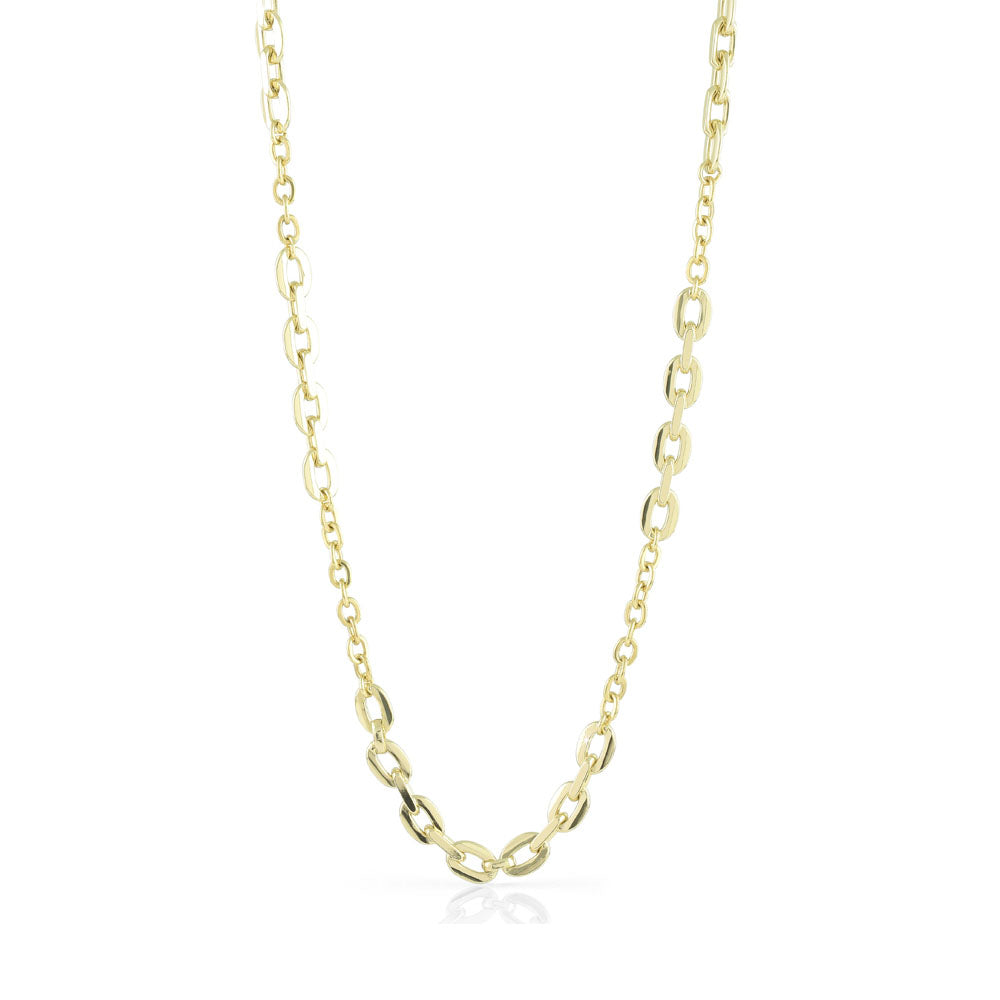 UNOAERRE - COLLANA IN BRONZO DORATO