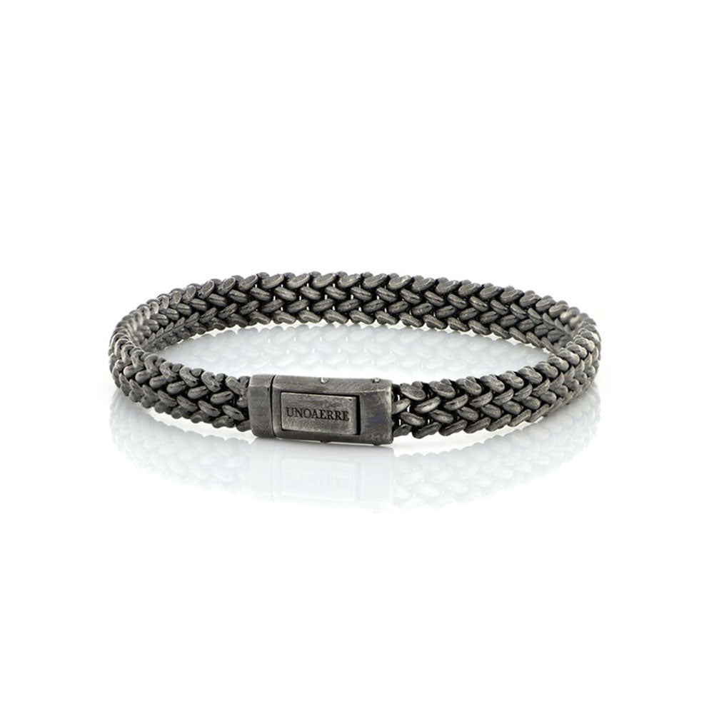 UNOAERRE - BRACCIALE IN ARGENTO BRUNITO