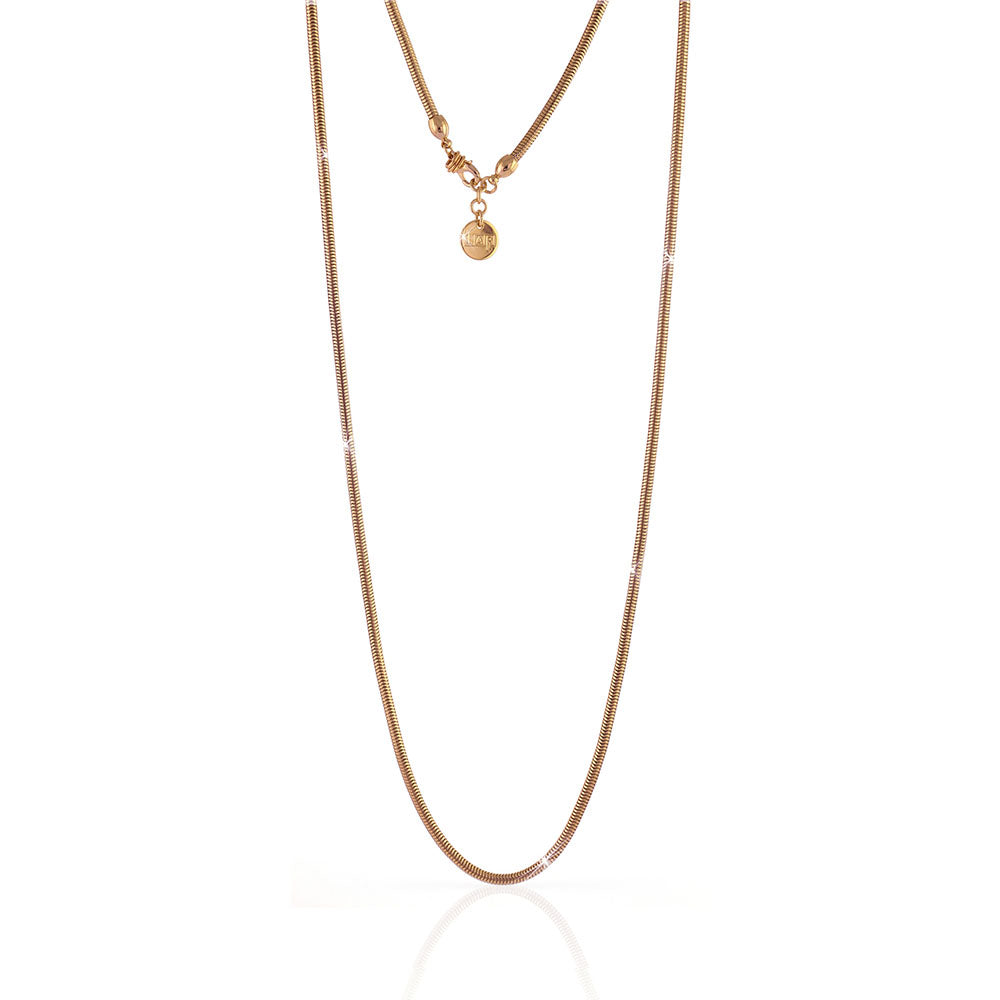 UNOAERRE - COLLANA IN BRONZO DORATO ROSA