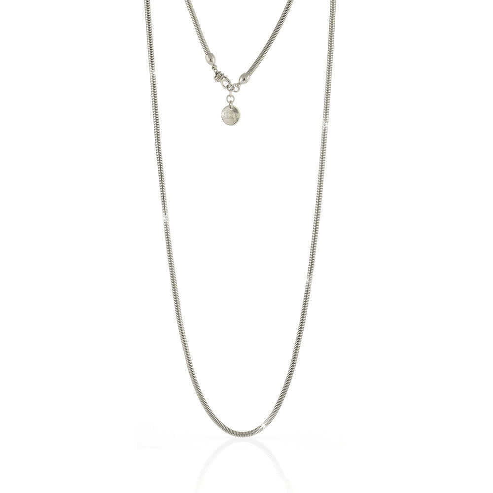 UNOAERRE - COLLANA IN BRONZO ARGENTATO