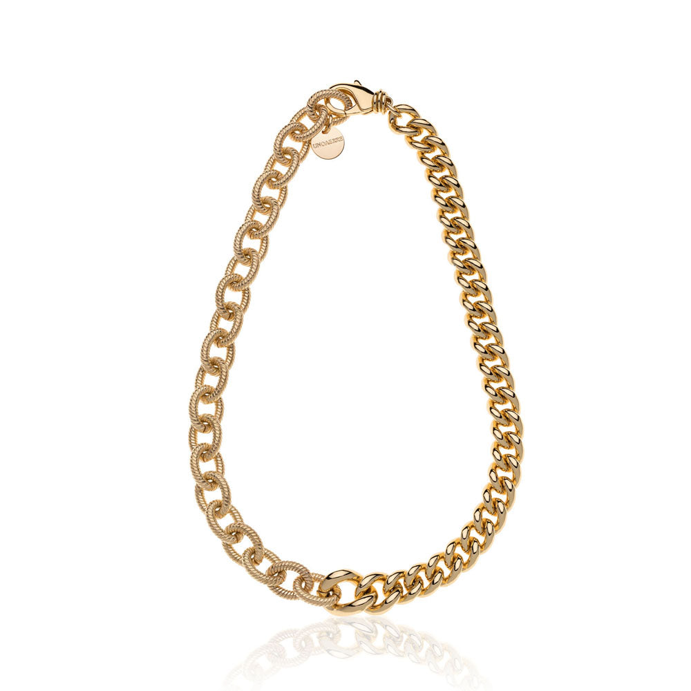 Unoaerre - Collana In Bronzo Dorato