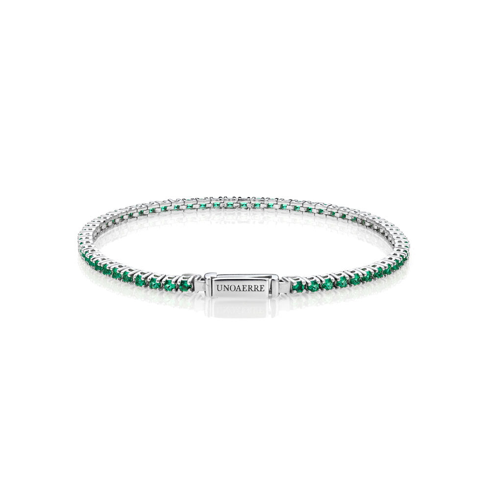 UNOAERRE - BRACCIALE TENNIS IN ARGENTO