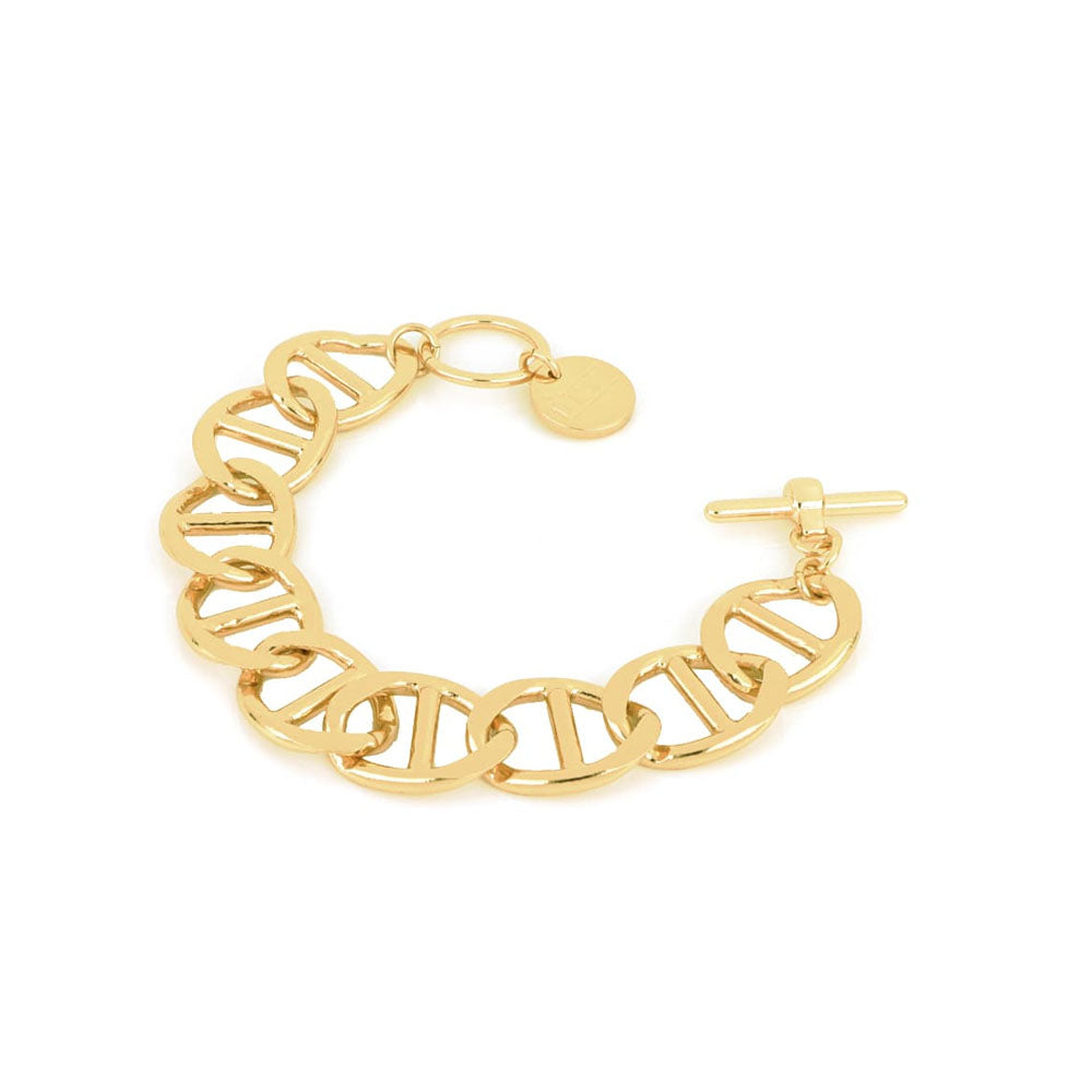 Unoaerre - Bracciale Traversino In Bronzo Dorato