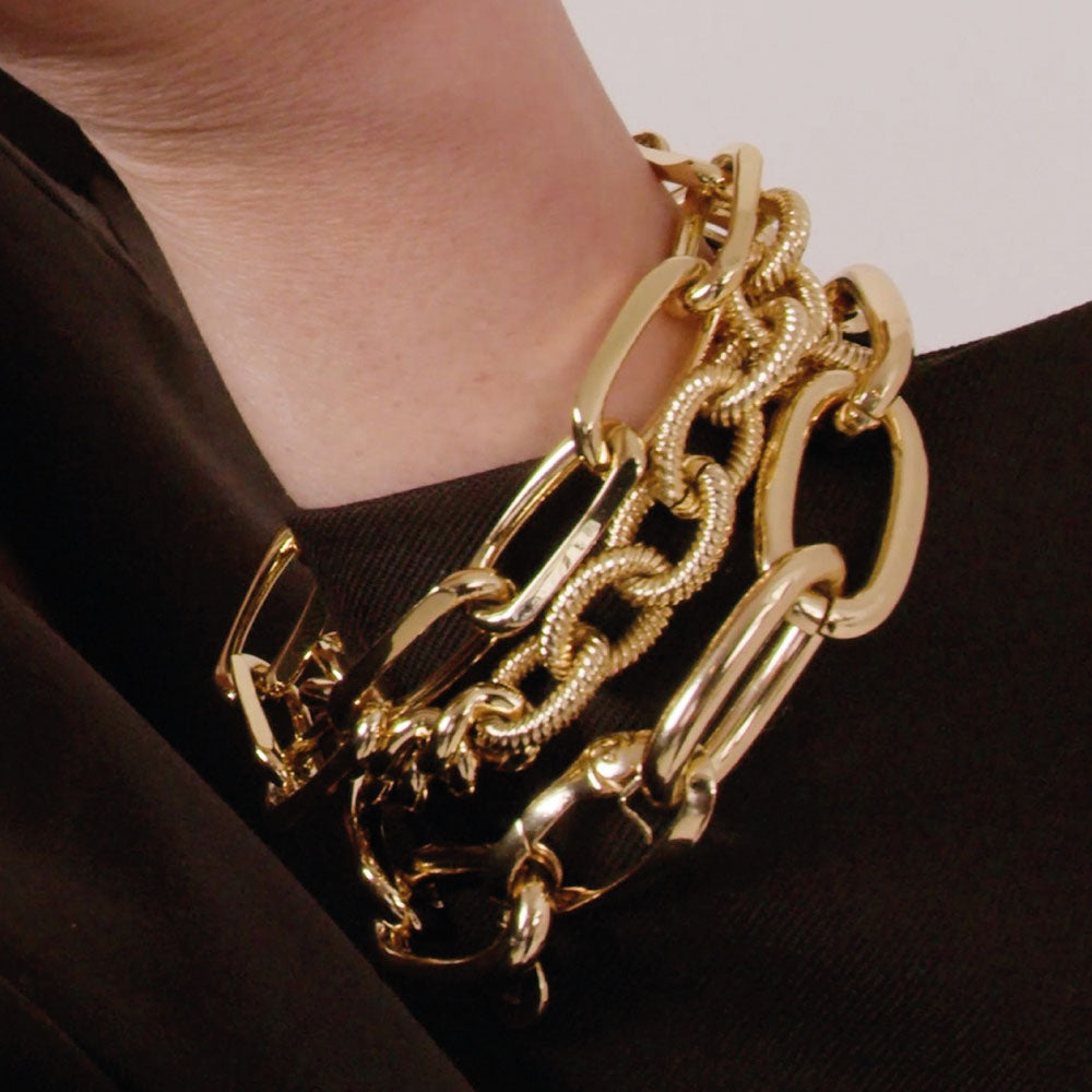 Unoaerre - Bracciale In Bronzo Dorato