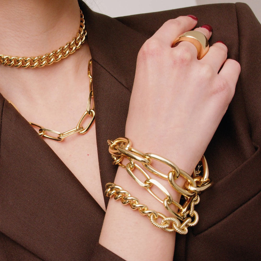 Unoaerre - Bracciale In Bronzo Dorato