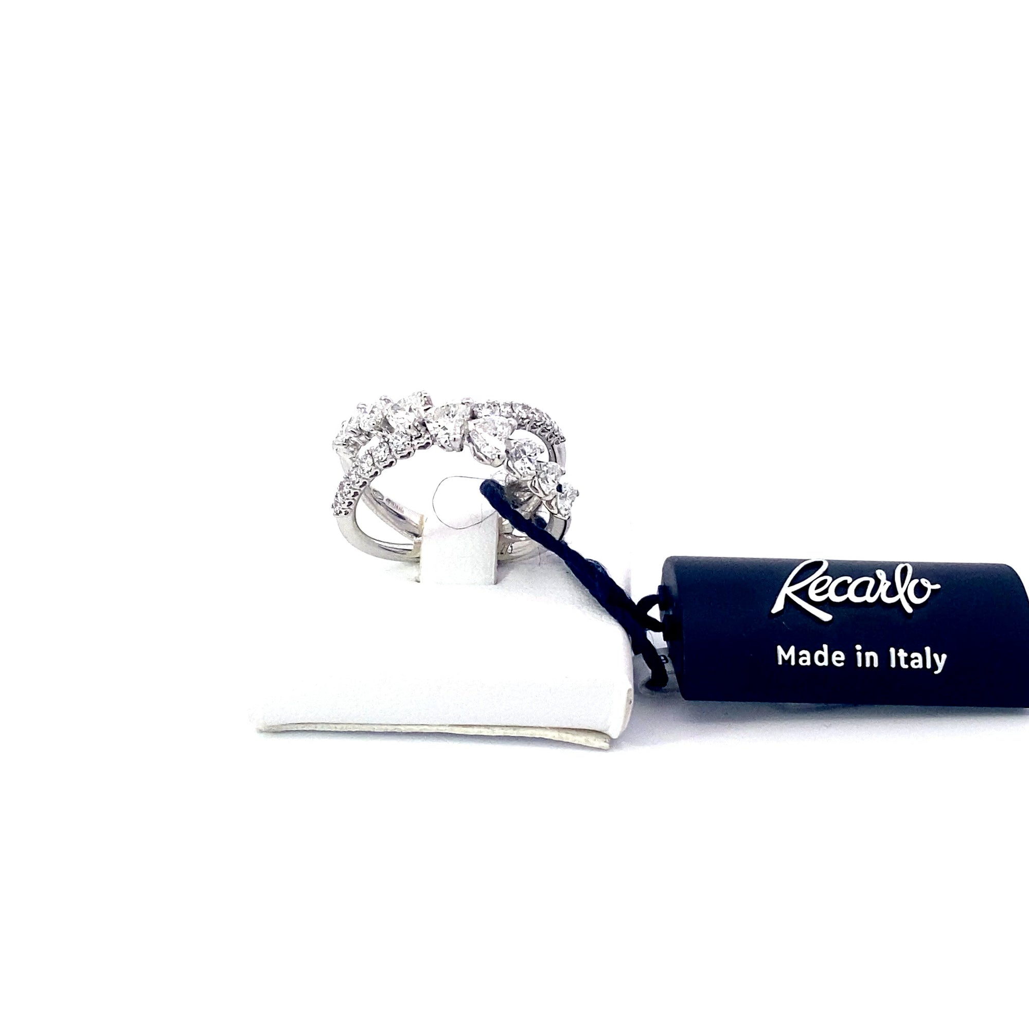 Recarlo - anello anniversary love con diamanti e oro bianco