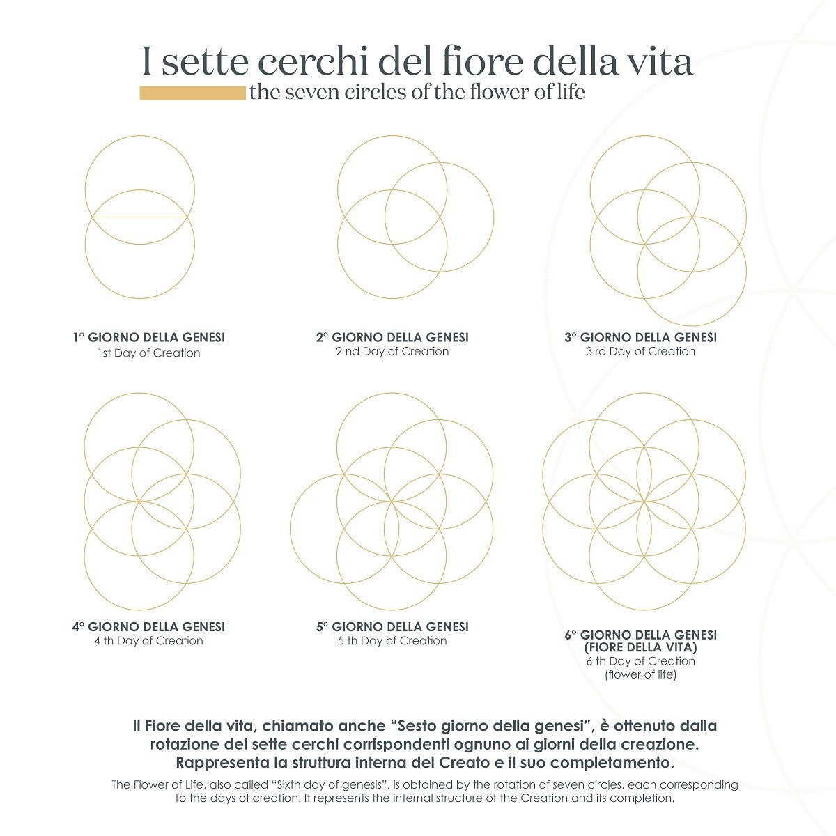AMEN - COLLANA FIORE DELLA VITA CON ZIRCONI BIANCHI