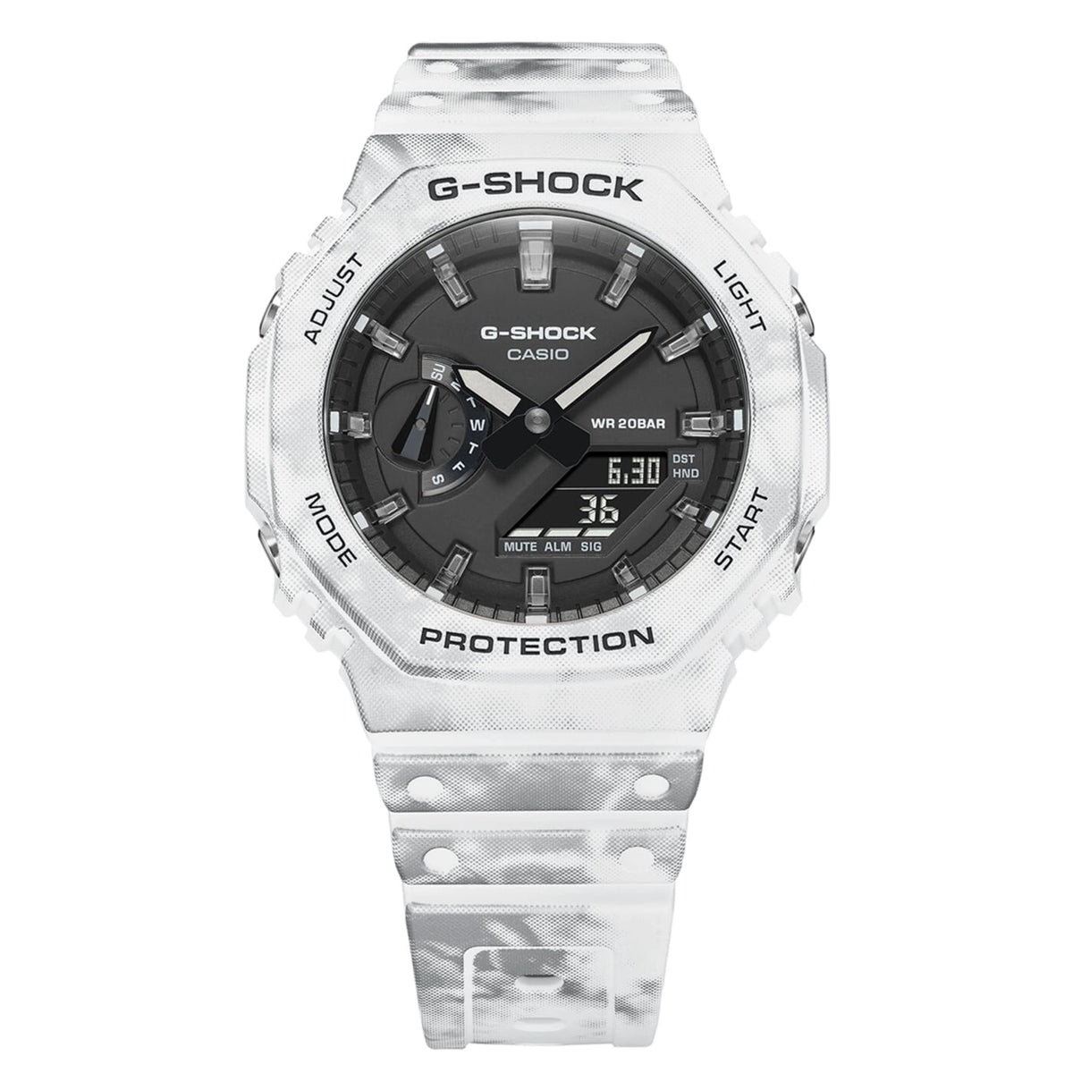 Casio - Orologio Analogico / Digitale G-Shock Snow Camo