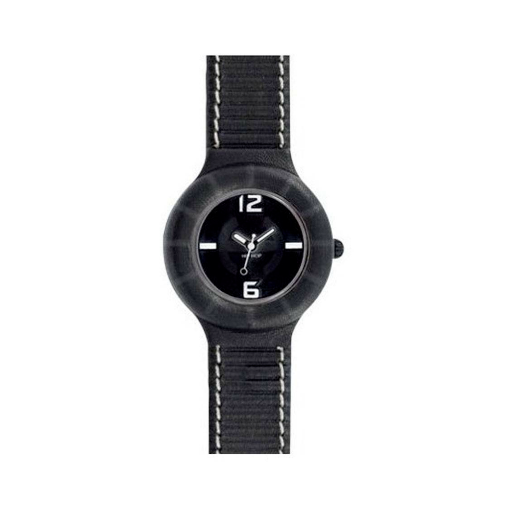 Hip Hop - Orologio Nero Con Cinturino In Pelle